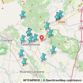 Mappa Strada per Castellamonte, 10010 Bairo , 10010 Bairo (4.05533)