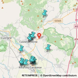 Mappa Strada per Castellamonte, 10010 Bairo , 10010 Bairo (4.88222)