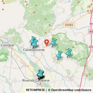 Mappa Strada per Castellamonte, 10010 Bairo , 10010 Bairo (4.76214)