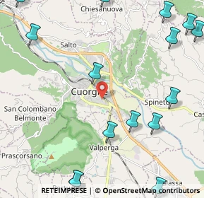 Mappa Via Giuseppe Verdi, 10082 Cuorgnè TO, Italia (3.23125)
