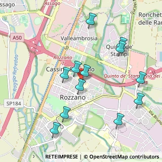Mappa Via dei Glicini, 20089 Rozzano MI, Italia (1.05)