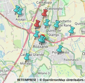 Mappa Via dei Glicini, 20089 Rozzano MI, Italia (1.71308)