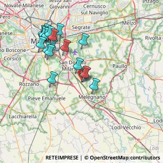 Mappa Via N .V. Gogol, 20098 San Giuliano Milanese MI, Italia (8.08211)