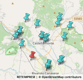 Mappa Via Vincenzo Gioberti, 10081 Castellamonte TO, Italia (4.0925)