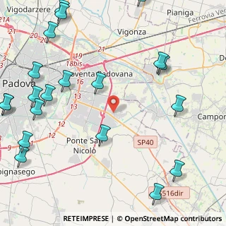 Mappa Via XX Settembre, 35020 Saonara PD, Italia (6.2705)