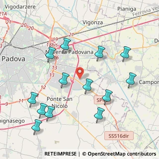 Mappa Via XX Settembre, 35020 Saonara PD, Italia (4.52615)