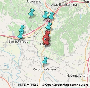 Mappa Italia, 36045 Lonigo VI, Italia (4.99917)