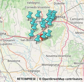 Mappa Italia, 36045 Lonigo VI, Italia (10.952)