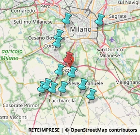 Mappa 20089 Rozzano MI, Italia (6.59538)