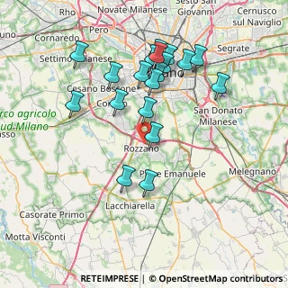 Mappa 20089 Rozzano MI, Italia (7.42737)