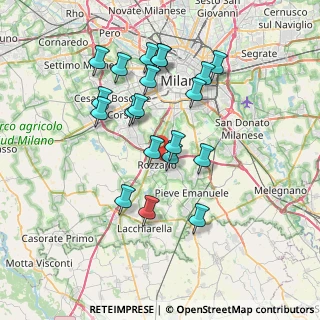 Mappa 20089 Rozzano MI, Italia (6.8635)