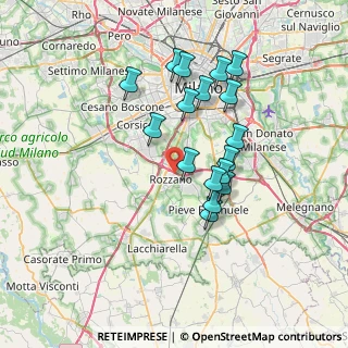 Mappa 20089 Rozzano MI, Italia (6.30412)