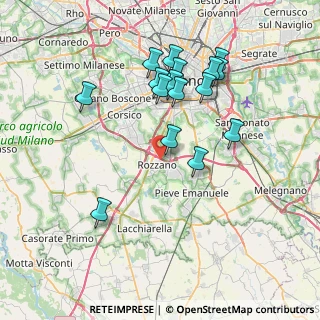 Mappa 20089 Rozzano MI, Italia (7.40563)