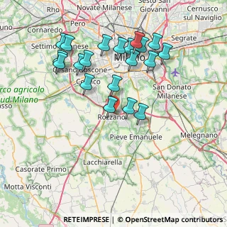 Mappa 20089 Rozzano MI, Italia (7.7025)