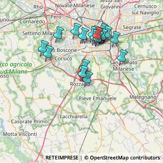 Mappa 20089 Rozzano MI, Italia (7.6225)