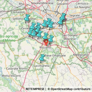 Mappa 20089 Rozzano MI, Italia (6.60529)
