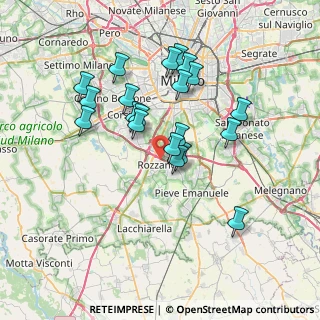 Mappa 20089 Rozzano MI, Italia (6.561)