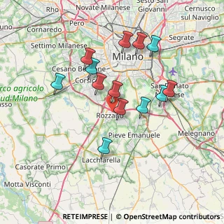 Mappa 20089 Rozzano MI, Italia (6.57769)
