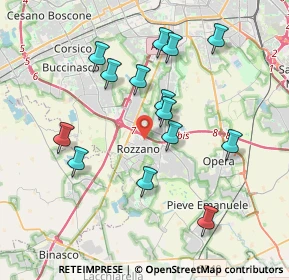 Mappa 20089 Rozzano MI, Italia (3.66429)