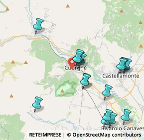 Mappa Via XXIV Maggio, 10082 Cuorgnè TO, Italia (4.37588)