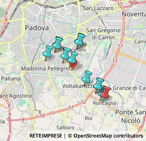 Mappa Via Navagero Andrea, 35126 Padova PD, Italia (1.36667)