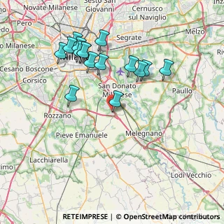 Mappa Via Po, 20098 San Giuliano Milanese MI, Italia (7.83875)