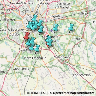 Mappa Via Po, 20098 San Giuliano Milanese MI, Italia (6.5205)