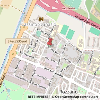 Mappa Via Antonio Gramsci, 45, 20089 Rozzano, Milano (Lombardia)