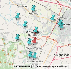 Mappa Via Euganea, 35030 Selvazzano Dentro PD, Italia (4.10917)