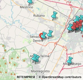 Mappa Via Euganea, 35030 Selvazzano Dentro PD, Italia (5.7545)