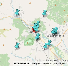 Mappa Piazza Mussatti, 10082 Cuorgnè TO, Italia (2.98467)