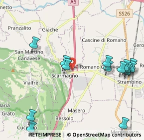 Mappa Via Romano, 10010 Scarmagno TO, Italia (2.61214)