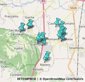 Mappa Via Romano, 10010 Scarmagno TO, Italia (1.452)