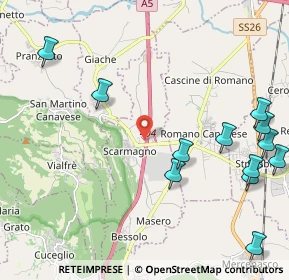 Mappa Via Romano, 10010 Scarmagno TO, Italia (2.75)