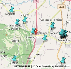 Mappa Via Romano, 10010 Scarmagno TO, Italia (2.7285)