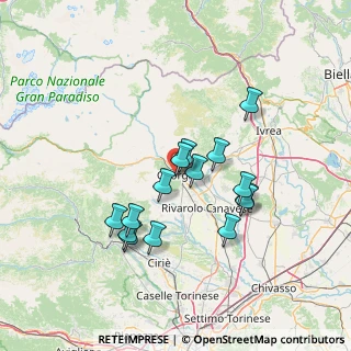 Mappa Località Costosa, 10082 Cuorgnè TO, Italia (12.23333)