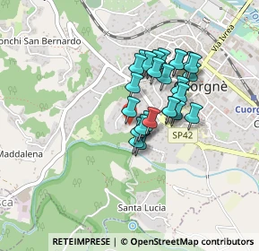 Mappa Località Costosa, 10082 Cuorgnè TO, Italia (0.32222)