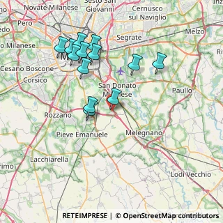 Mappa Via Po, 20098 Area Industriale MI, Italia (7.48538)