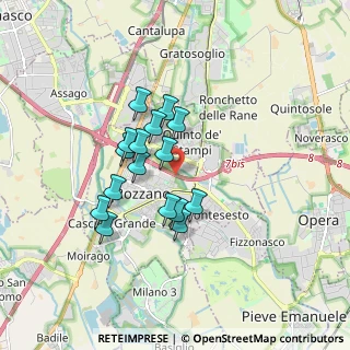 Mappa Via Ecologia, 20089 Rozzano MI, Italia (1.38125)