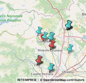 Mappa Viale Giacomo Matteotti, 10082 Cuorgnè TO, Italia (14.6395)
