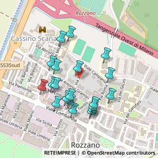 Mappa Via Antonio Gramsci, 20089 Rozzano MI, Italia (0.225)