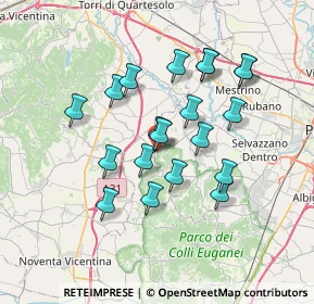 Mappa Via R. Marin, 35030 Rovolon PD, Italia (6.2335)