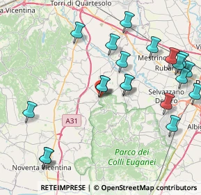Mappa Via R. Marin, 35030 Rovolon PD, Italia (9.321)