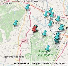 Mappa Via R. Marin, 35030 Rovolon PD, Italia (8.5975)