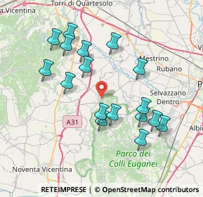 Mappa Via R. Marin, 35030 Rovolon PD, Italia (7.33)