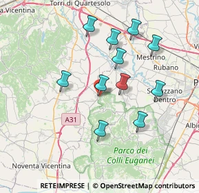 Mappa Via R. Marin, 35030 Rovolon PD, Italia (6.82273)