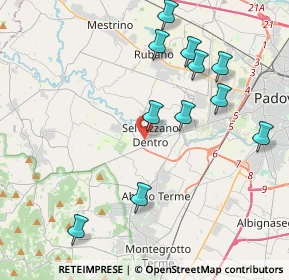 Mappa Via Giambattista Tiepolo, 35030 Selvazzano Dentro PD, Italia (4.26455)