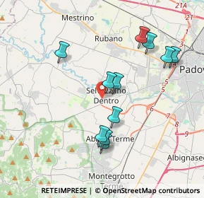 Mappa Via Giambattista Tiepolo, 35030 Selvazzano Dentro PD, Italia (3.64091)