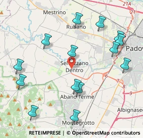Mappa Via Giambattista Tiepolo, 35030 Selvazzano Dentro PD, Italia (4.74643)