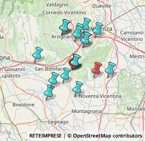 Mappa Piazza Giacomo Matteotti, 36045 Lonigo VI, Italia (11.35)